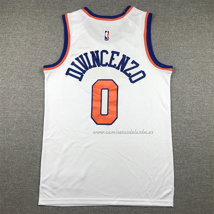 Camiseta New York Knicks Donte Divincenzo NO 0 Association Blanco